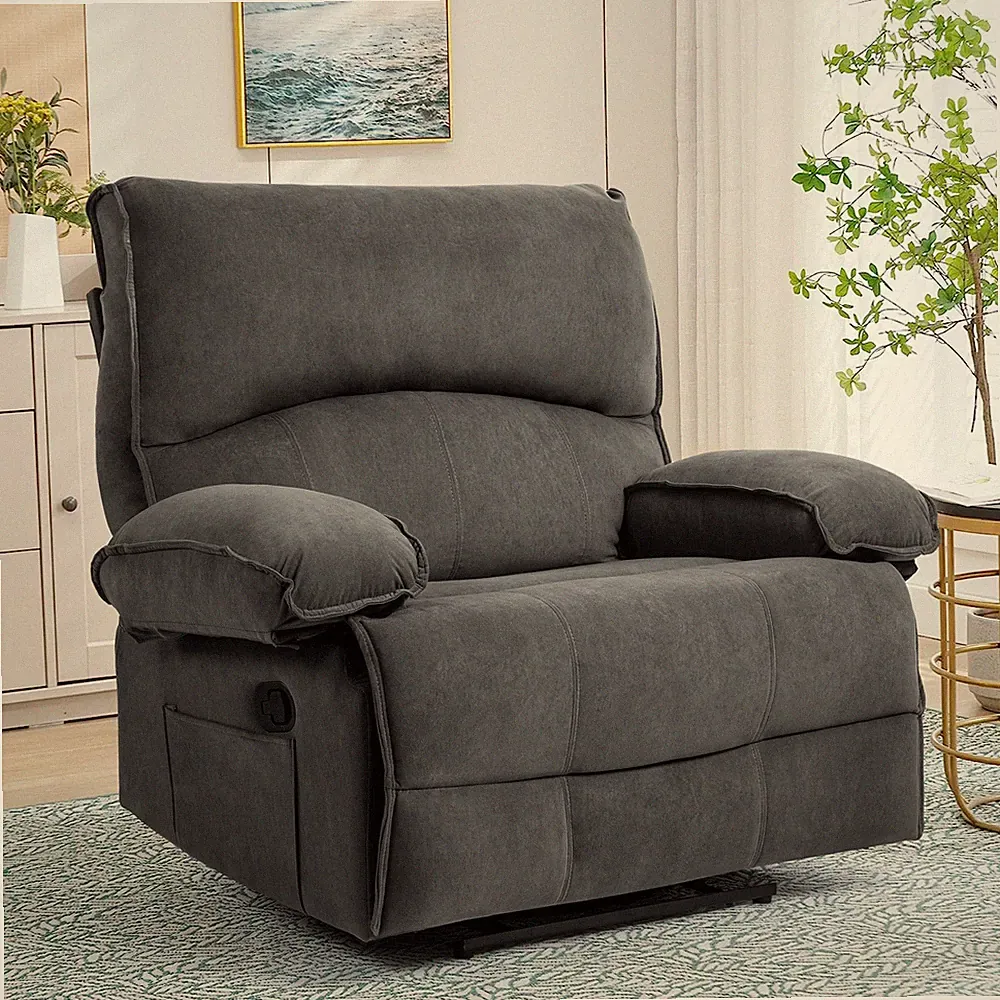 [New]Oversized Manual Recliner Chair Sofa for Living Room